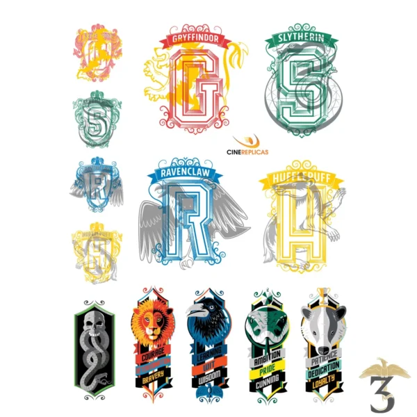Set de 55 stickers autocollants Harry Potter - Les Trois Reliques, magasin Harry Potter - Photo N°6