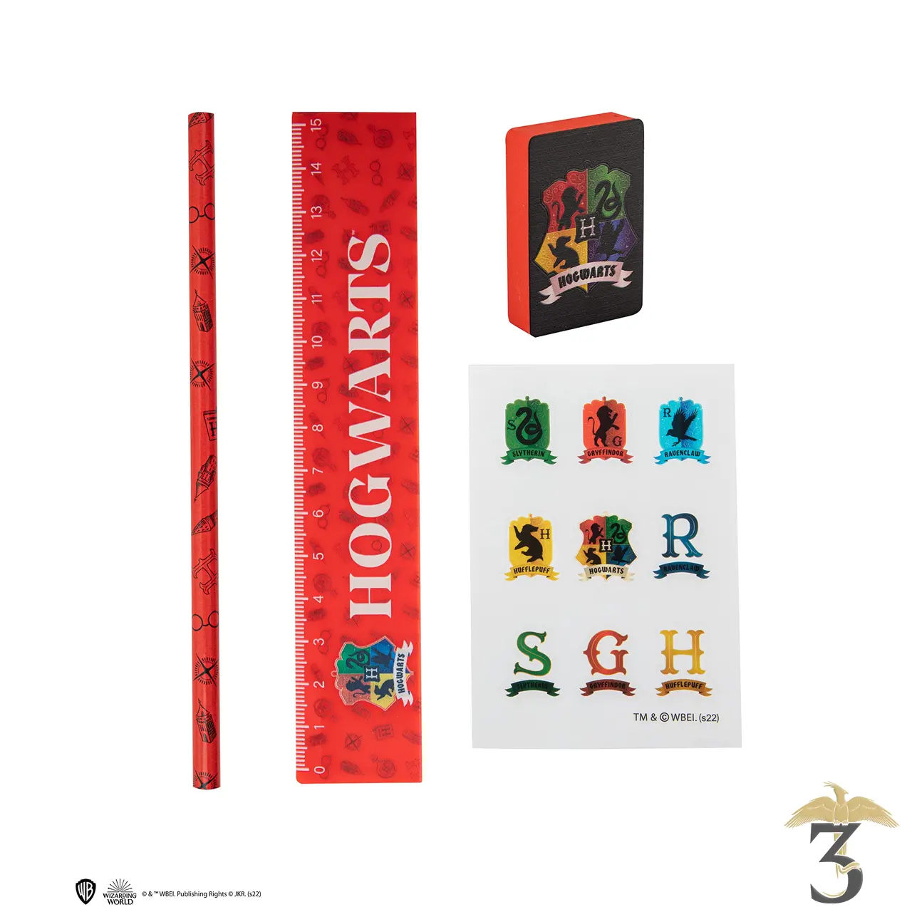 Set de papeterie poudlard amitié - Les Trois Reliques, magasin Harry Potter - Photo N°2