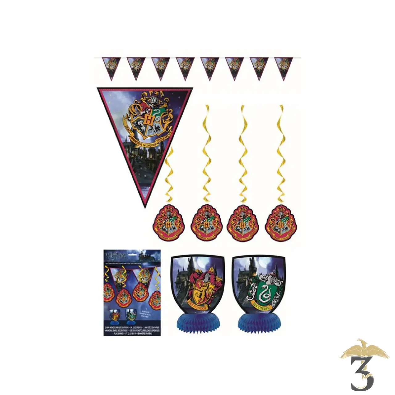 Set décoration table anniversaire Harry Potter - 3 Reliques Harry Potter