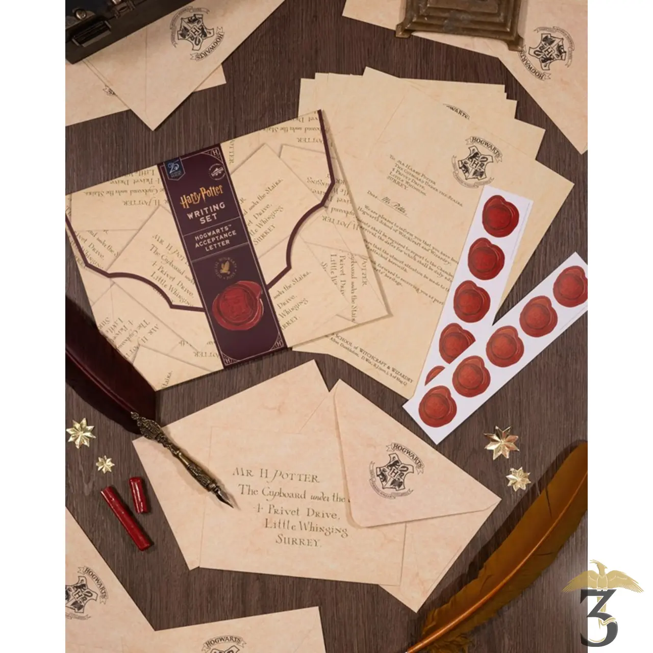 Set d’écriture lettre acceptation harry potter – minalima – 25 ans de magie - Les Trois Reliques, magasin Harry Potter - Photo N°5