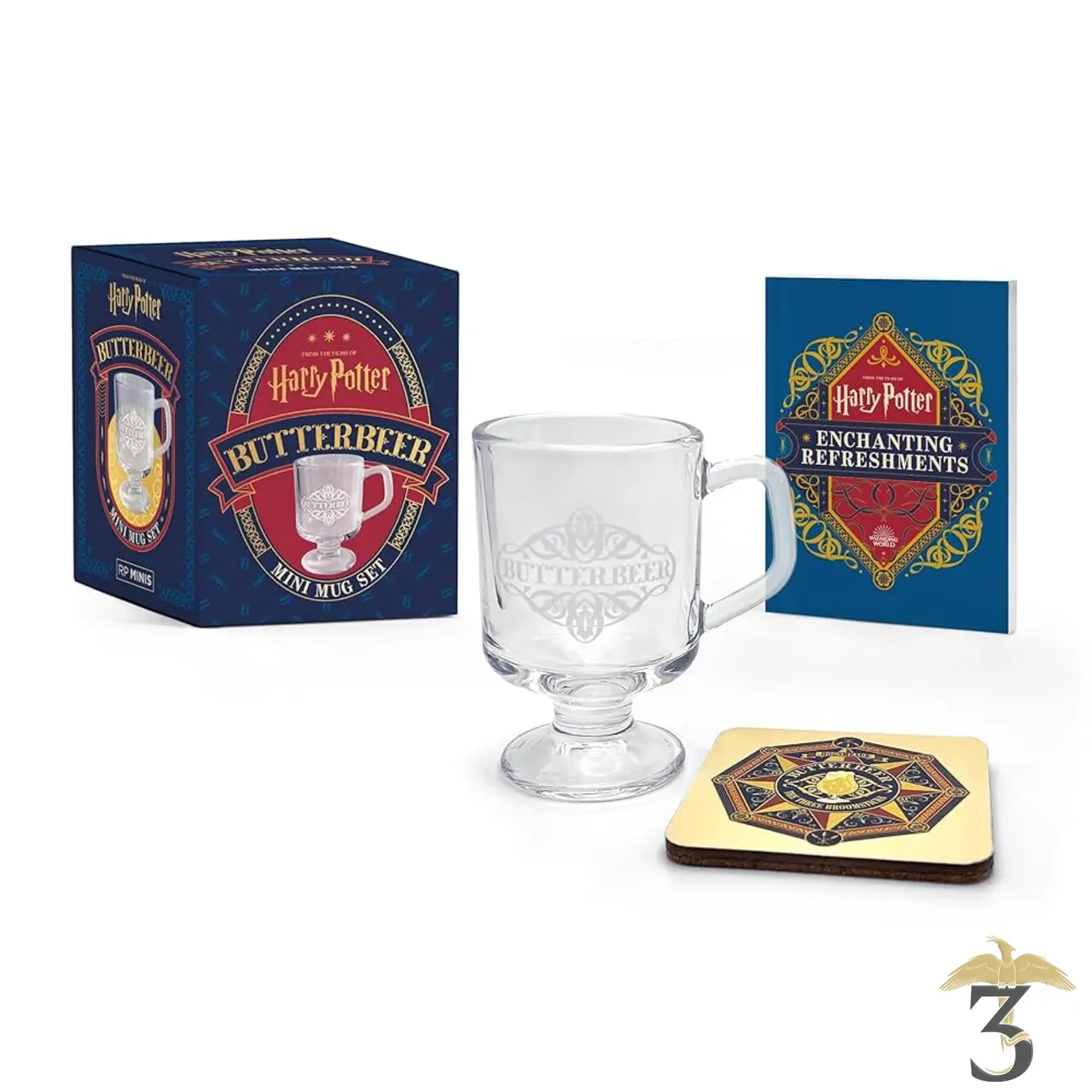 Set mini mug butterbeer + livre - Les Trois Reliques, magasin Harry Potter - Photo N°1