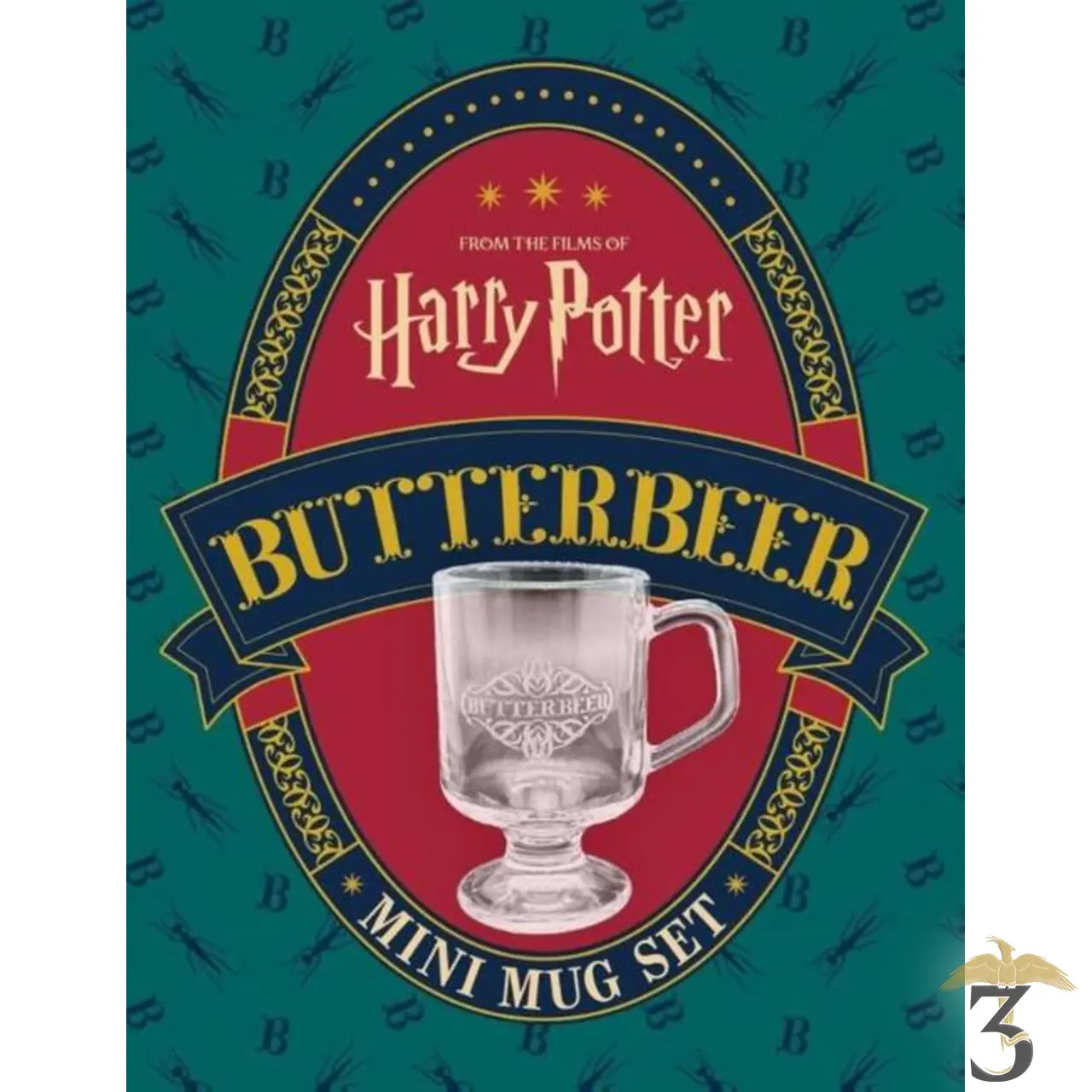 Set mini mug butterbeer + livre en vente au magasin Harry Potter Les Trois Reliques, photo N°2