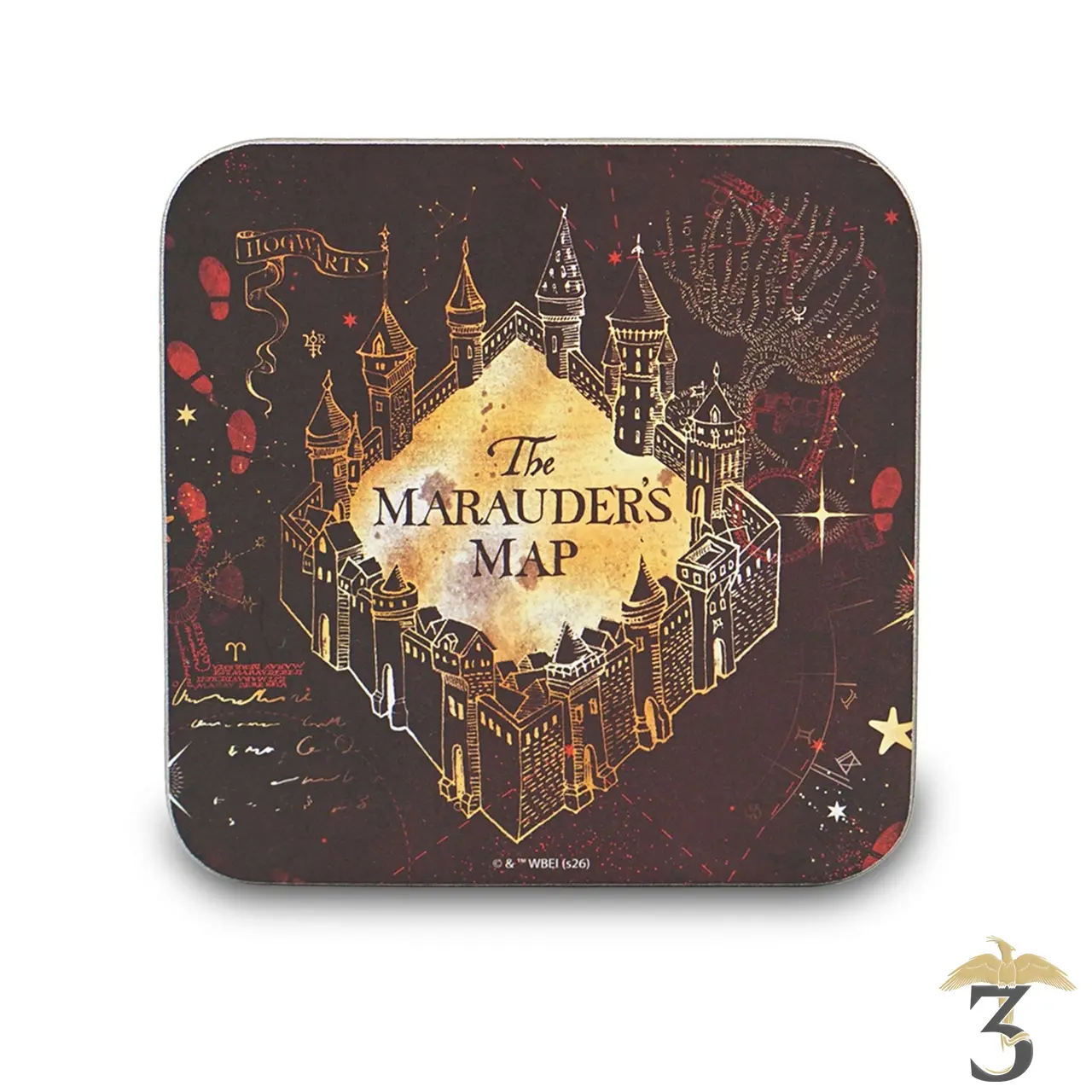 sous-verre carte du maraudeur – harry potter - Les Trois Reliques, magasin Harry Potter - Photo N°1