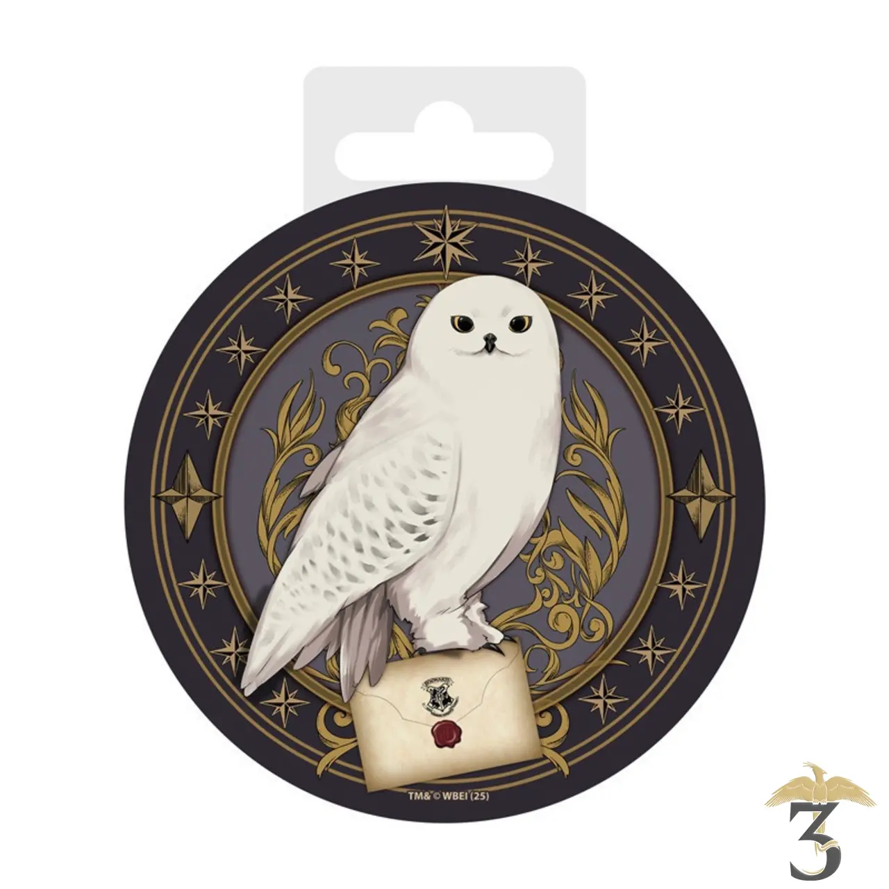 Sous-verre céramique hedwige - Les Trois Reliques, magasin Harry Potter - Photo N°1