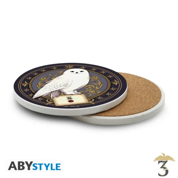 Sous-verre céramique hedwige - Les Trois Reliques, magasin Harry Potter - Photo N°2