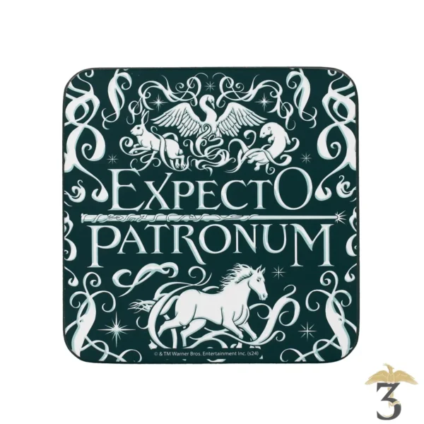 Sous-verre expecto patronum – harry potter - Les Trois Reliques, magasin Harry Potter - Photo N°1