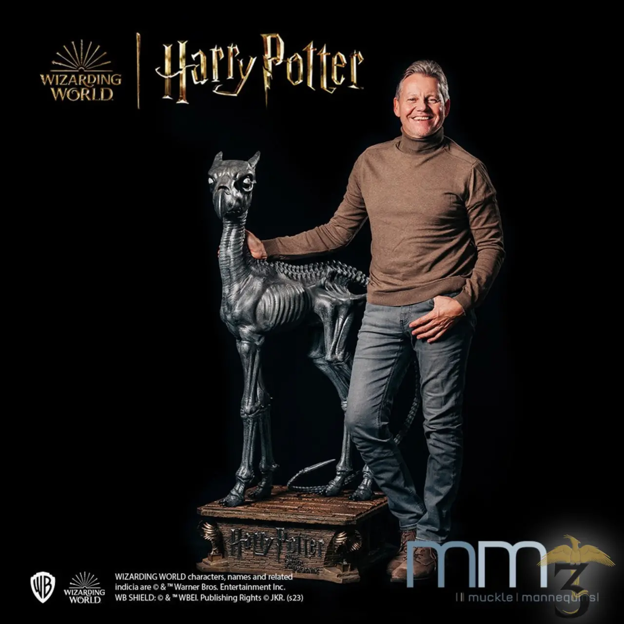 Statue sombral taille réelle édition limitée - Les Trois Reliques, magasin Harry Potter - Photo N°6