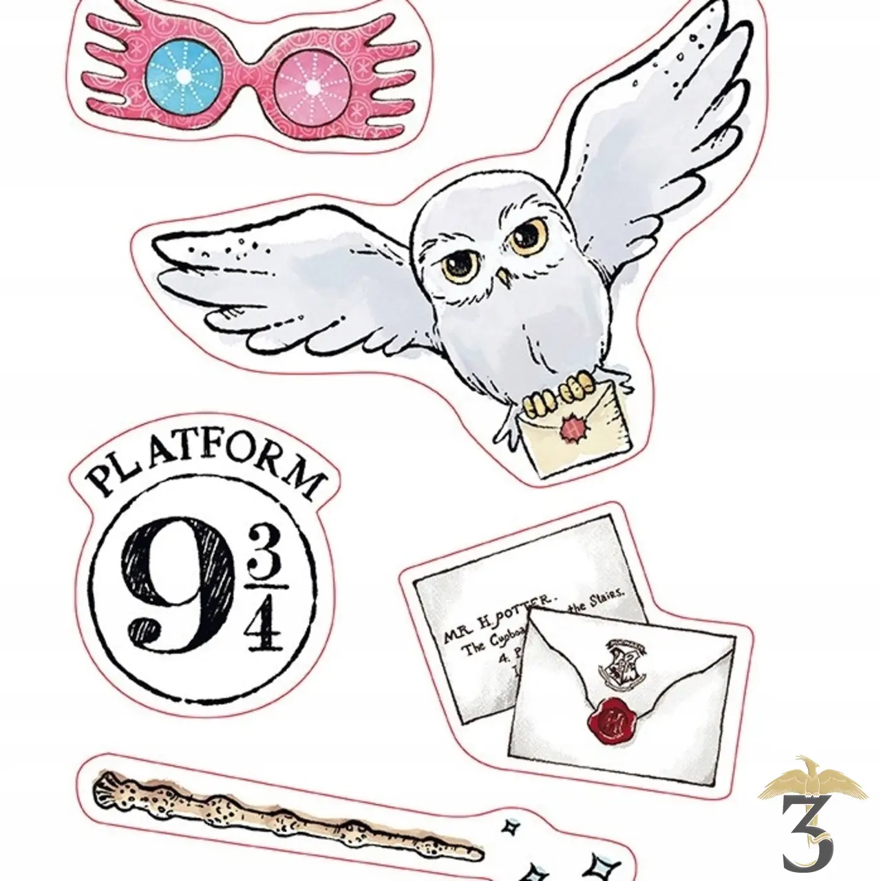 HARRY POTTER Mini stickers Objets Magiques (16 x 11 cm)