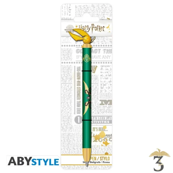 STYLO METAL VIF D´OR SERPENTARD - Les Trois Reliques, magasin Harry Potter - Photo N°1