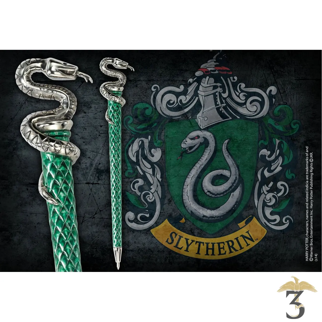 Stylo Serpentard - Noble Collection - Harry Potter - Les Trois Reliques, magasin Harry Potter - Photo N°2