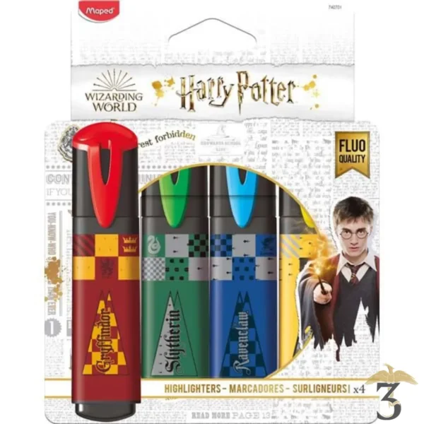 SURLIGNEURS X4 - Les Trois Reliques, magasin Harry Potter - Photo N°1