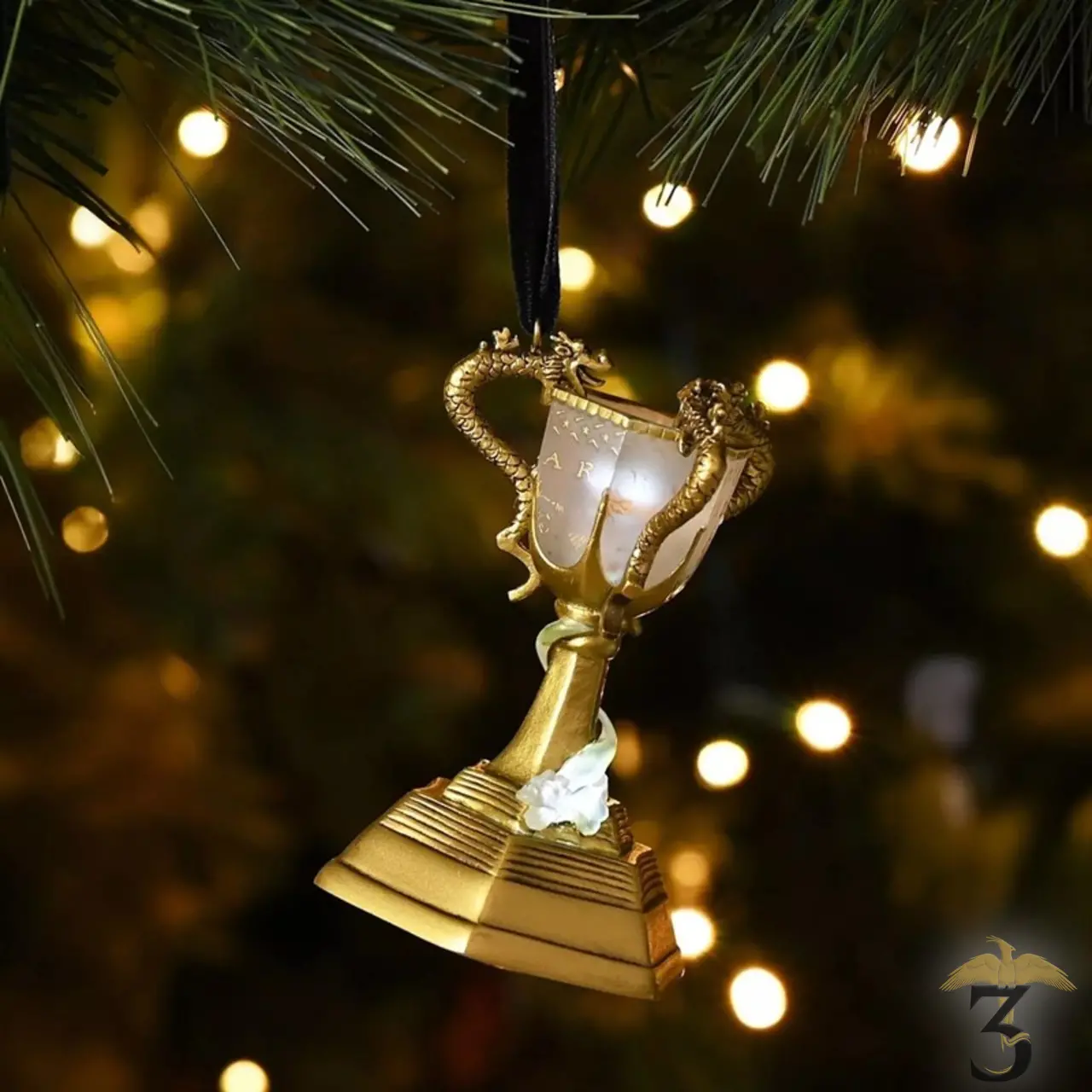 Suspension coupe des trois sorciers dorée - Les Trois Reliques, magasin Harry Potter - Photo N°3