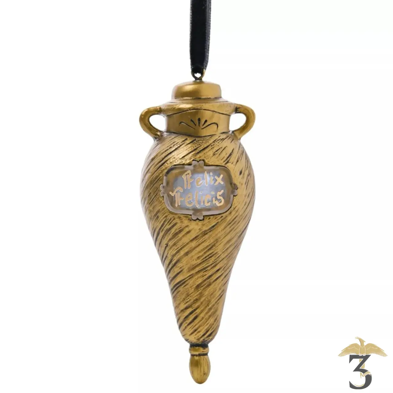Suspension felix felicis lumineuse dorée - Les Trois Reliques, magasin Harry Potter - Photo N°1