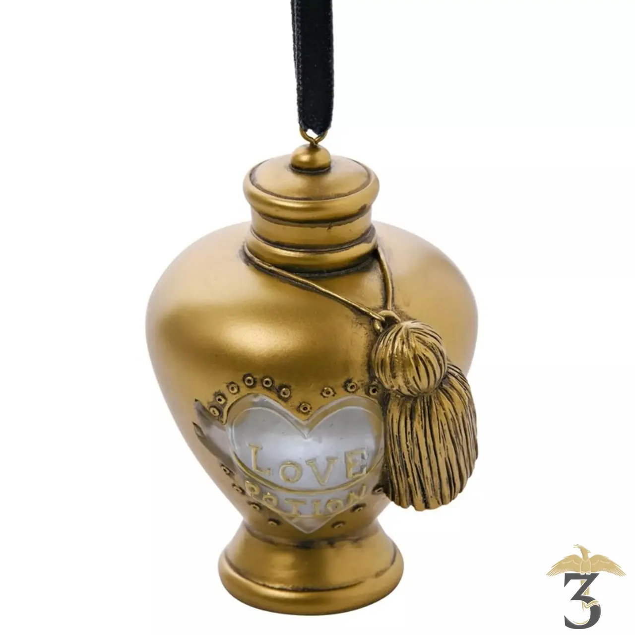 Suspension love potion lumineuse dorée - Les Trois Reliques, magasin Harry Potter - Photo N°3