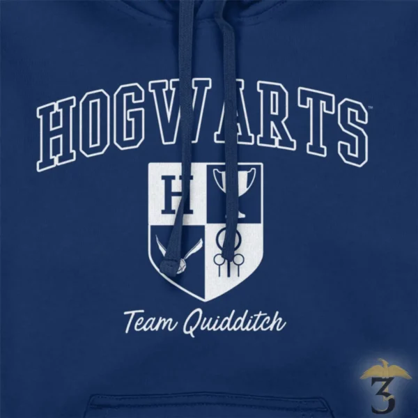 SWEAT À CAPUCHE BLEU QUIDDITCH CREST - Les Trois Reliques, magasin Harry Potter - Photo N°2