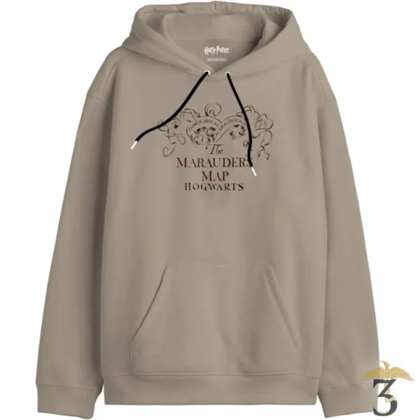 Sweat à capuche carte du maraudeur - Les Trois Reliques, magasin Harry Potter - Photo N°1