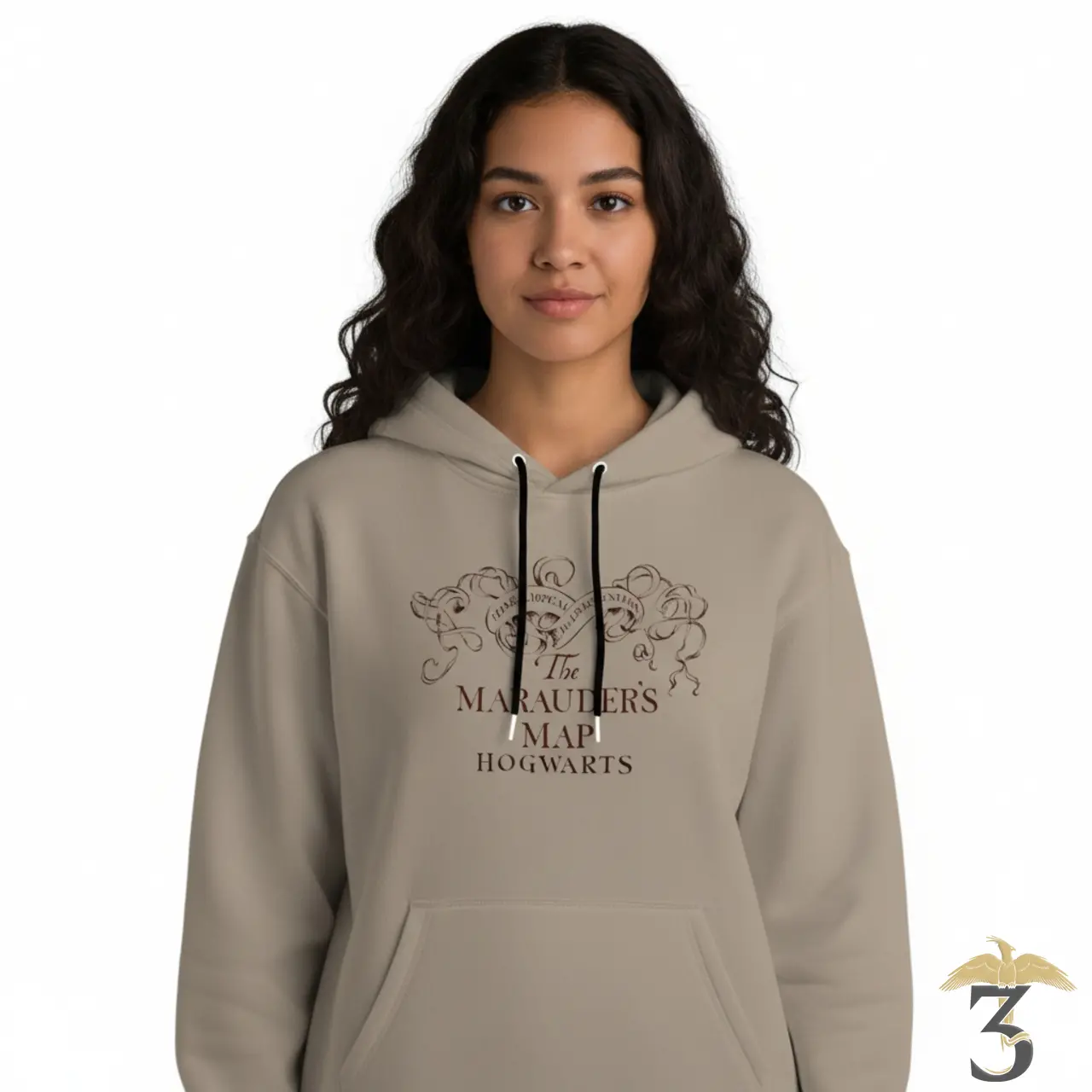 Sweat à capuche carte du maraudeur - Les Trois Reliques, magasin Harry Potter - Photo N°3