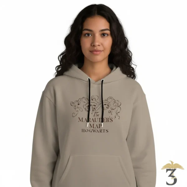 Sweat à capuche carte du maraudeur - Les Trois Reliques, magasin Harry Potter - Photo N°3