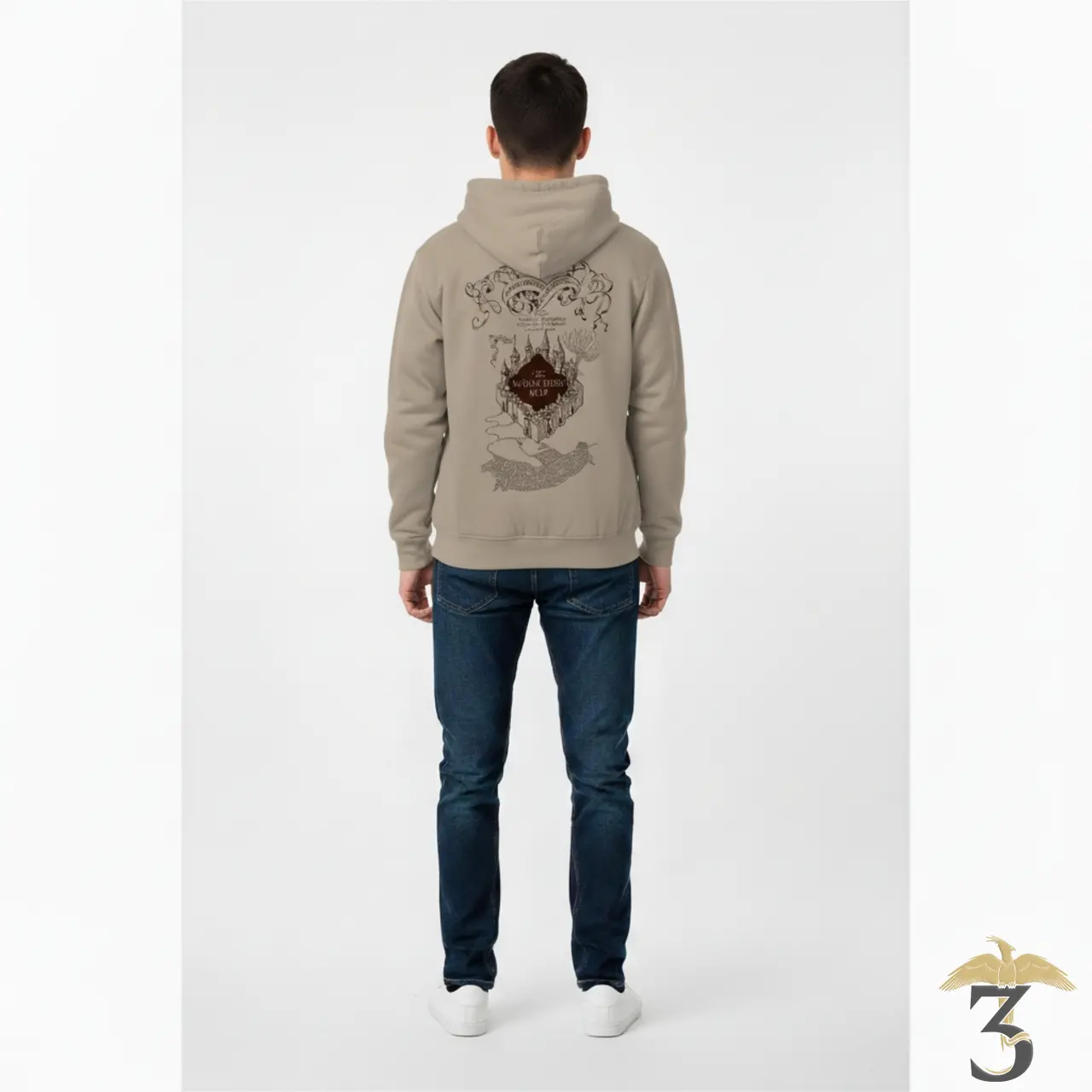 Sweat à capuche carte du maraudeur - Les Trois Reliques, magasin Harry Potter - Photo N°6