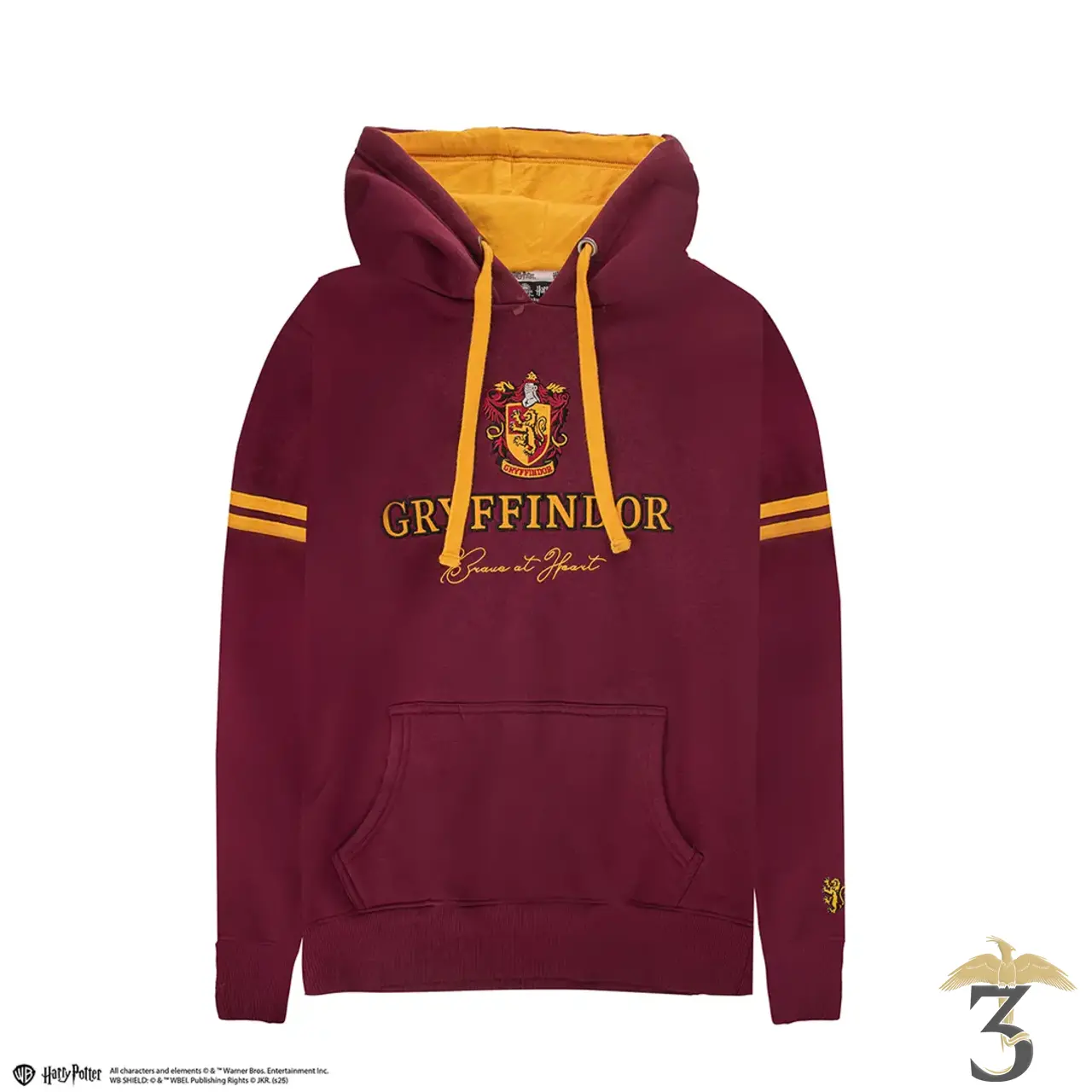 Sweat à capuche gryffondor - Les Trois Reliques, magasin Harry Potter - Photo N°1