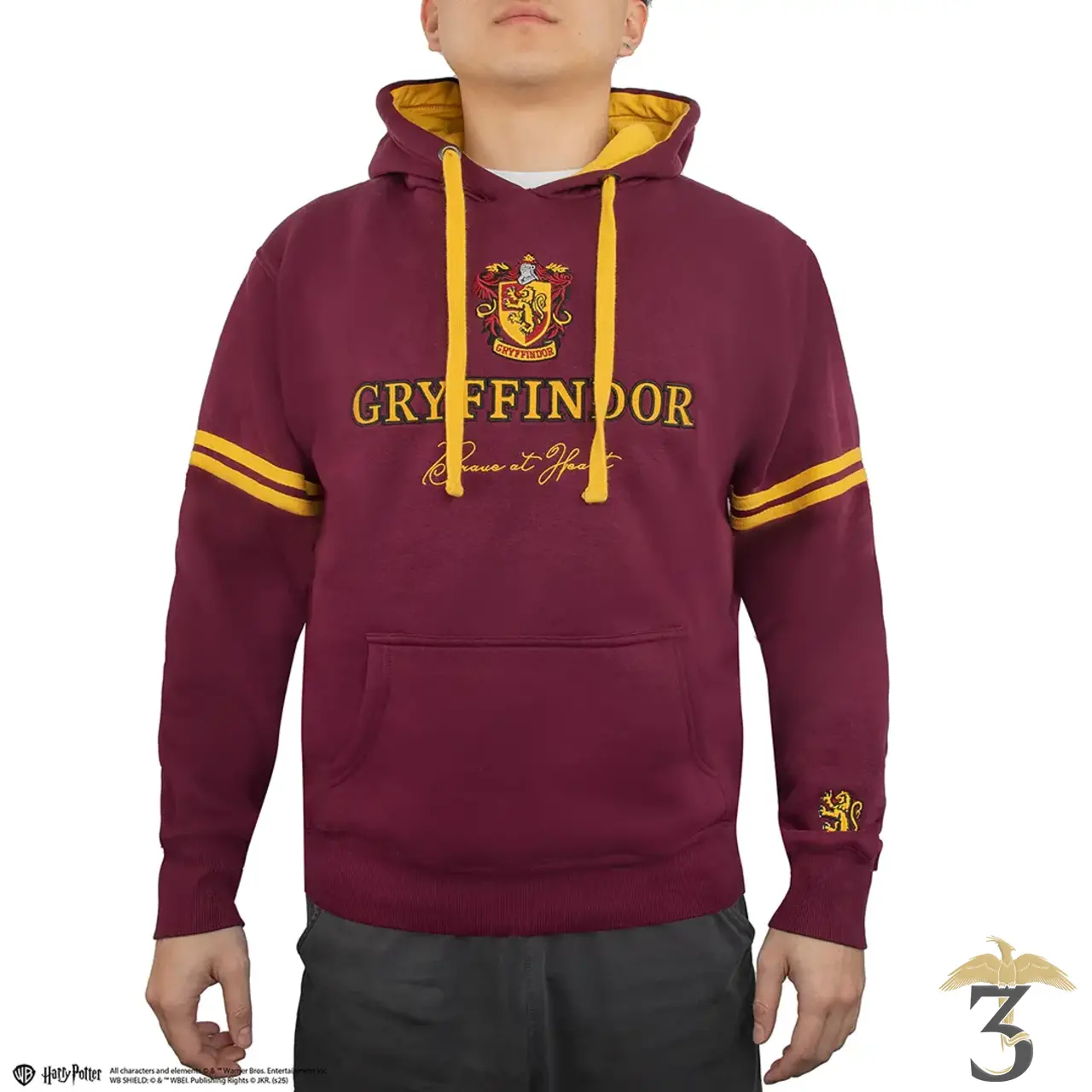 Sweat à capuche gryffondor - Les Trois Reliques, magasin Harry Potter - Photo N°2