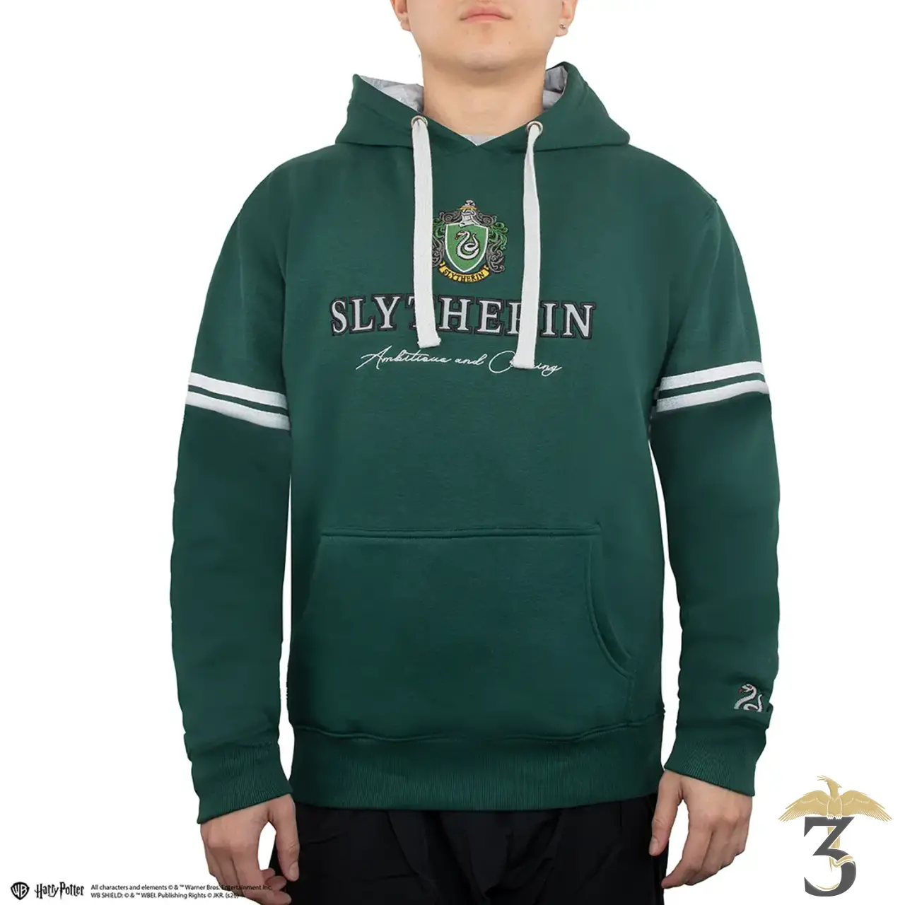 Sweat à capuche serpentard - Les Trois Reliques, magasin Harry Potter - Photo N°2