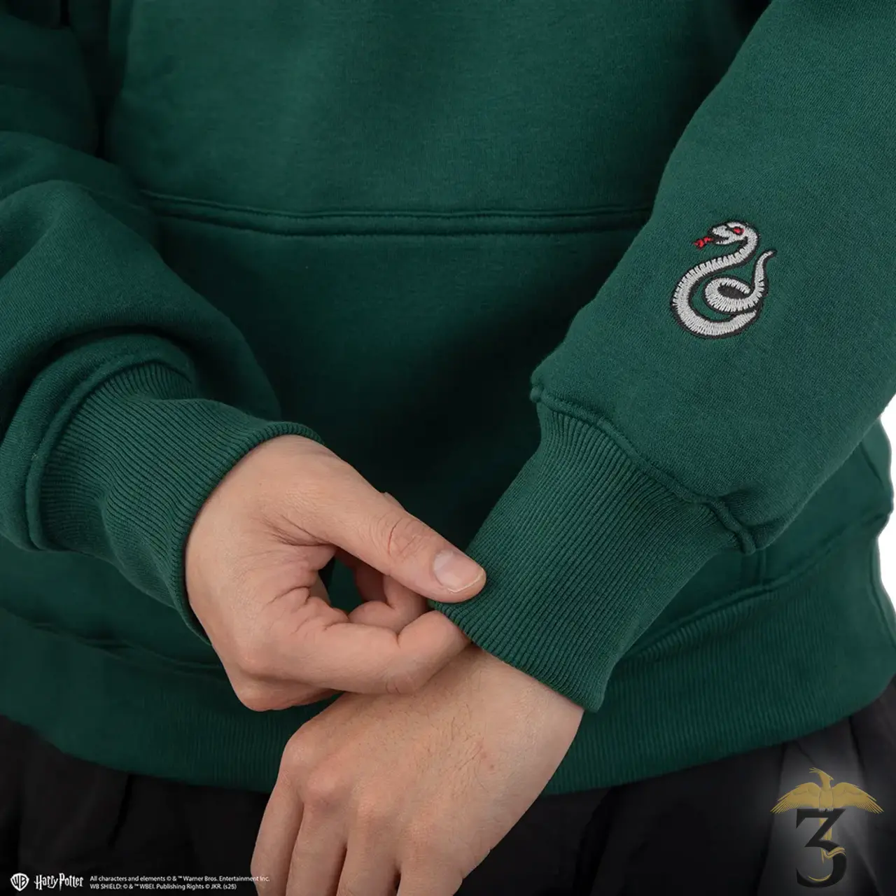 Sweat à capuche serpentard - Les Trois Reliques, magasin Harry Potter - Photo N°5