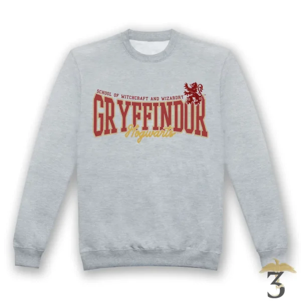 Sweat gryffondor collegiate - Les Trois Reliques, magasin Harry Potter - Photo N°1