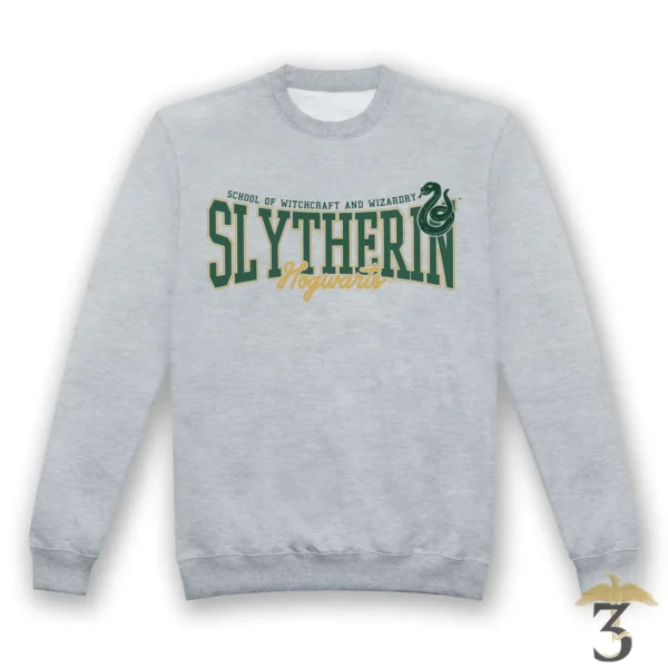 Sweat serpentard collegiate - Les Trois Reliques, magasin Harry Potter - Photo N°1