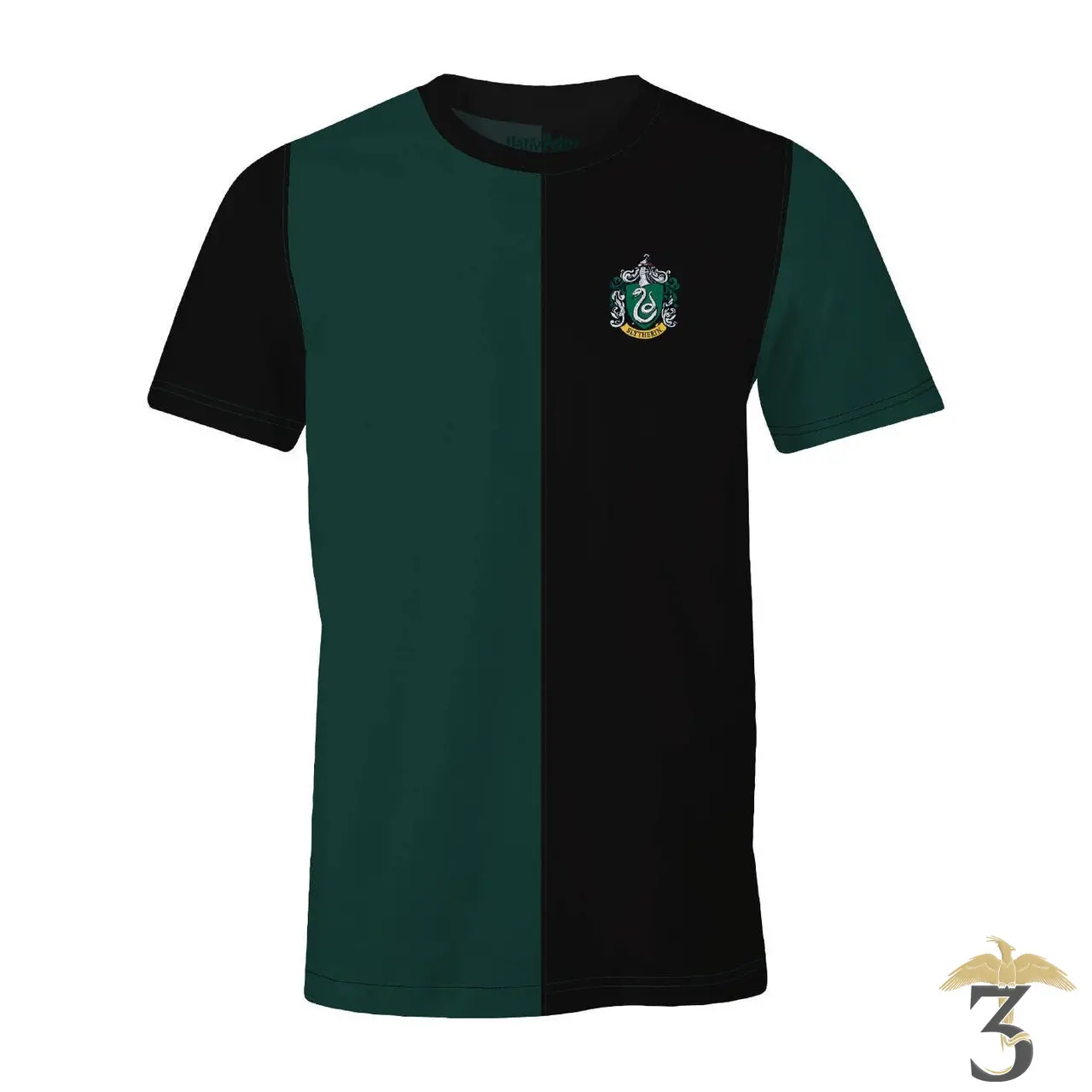 T-shirt bicolore quidditch serpentard - Les Trois Reliques, magasin Harry Potter - Photo N°1