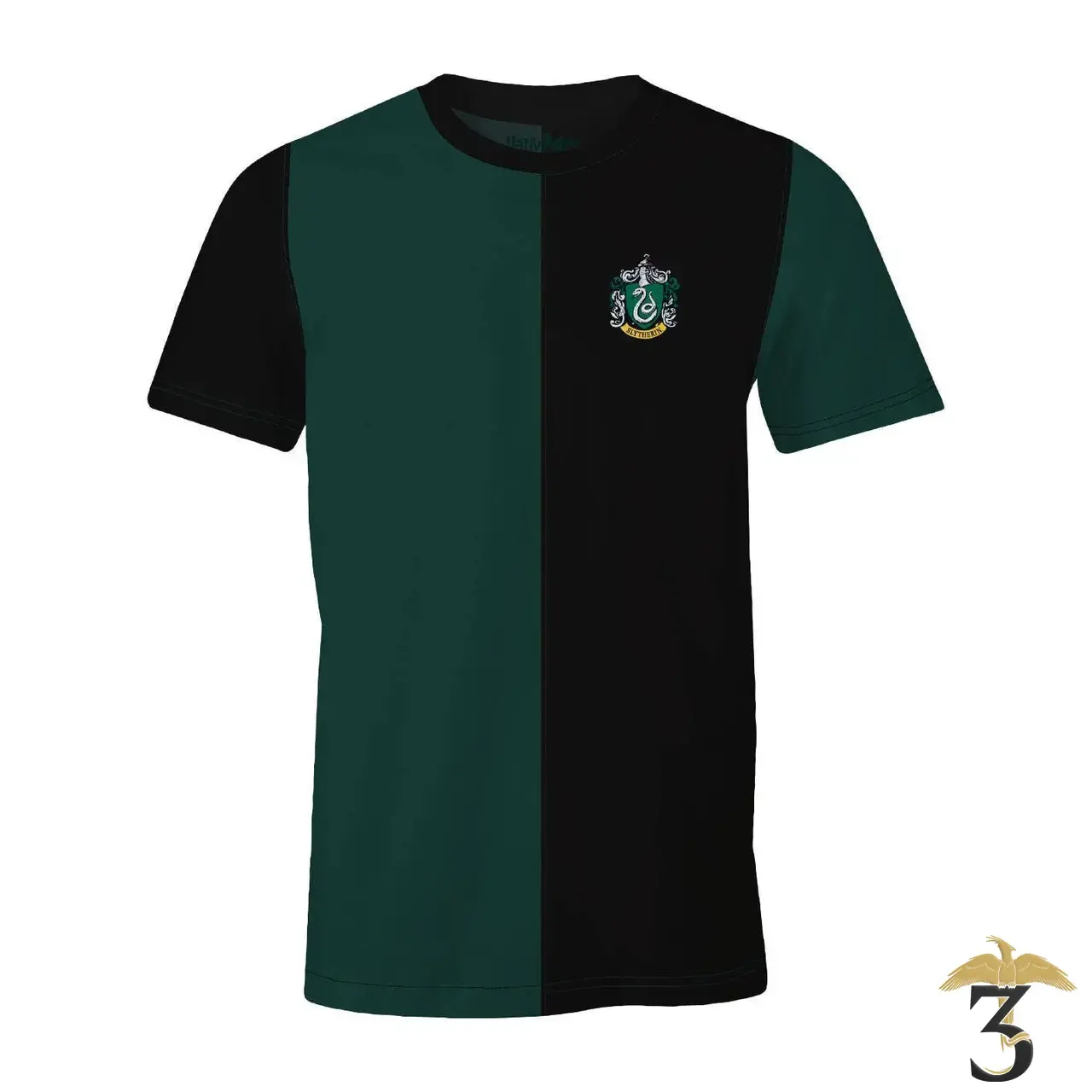 T-shirt bicolore quidditch serpentard - Les Trois Reliques, magasin Harry Potter - Photo N°3