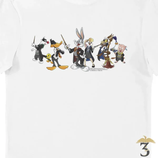 T-shirt blanc looney tunes / harry potter - Les Trois Reliques, magasin Harry Potter - Photo N°2