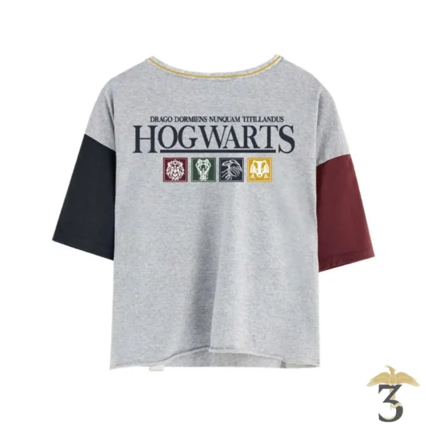 T-SHIRT CROP TOP HOGWARTS SQUARE - Les Trois Reliques, magasin Harry Potter - Photo N°2