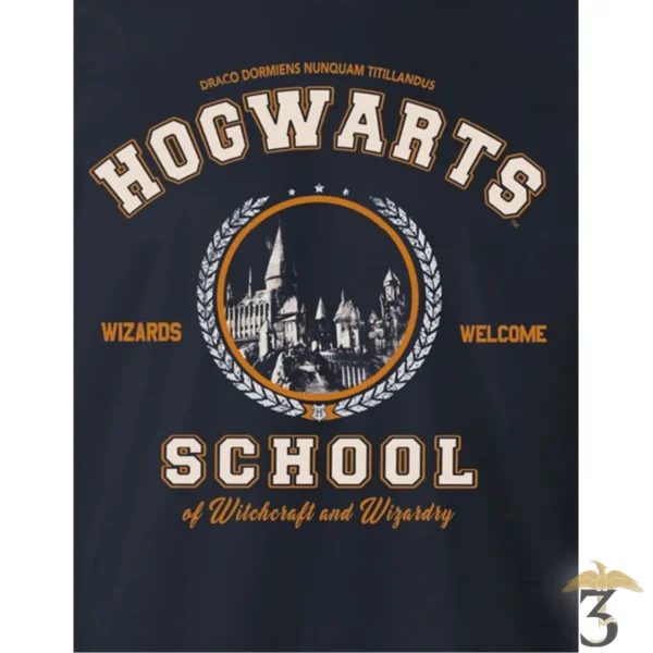 T-SHIRT HOGWARTS SCHOOL - Les Trois Reliques, magasin Harry Potter - Photo N°2