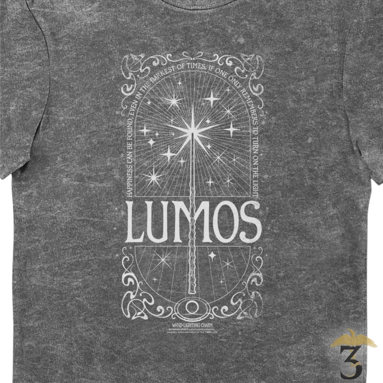 T-SHIRT LUMOS WAND - Les Trois Reliques, magasin Harry Potter - Photo N°2