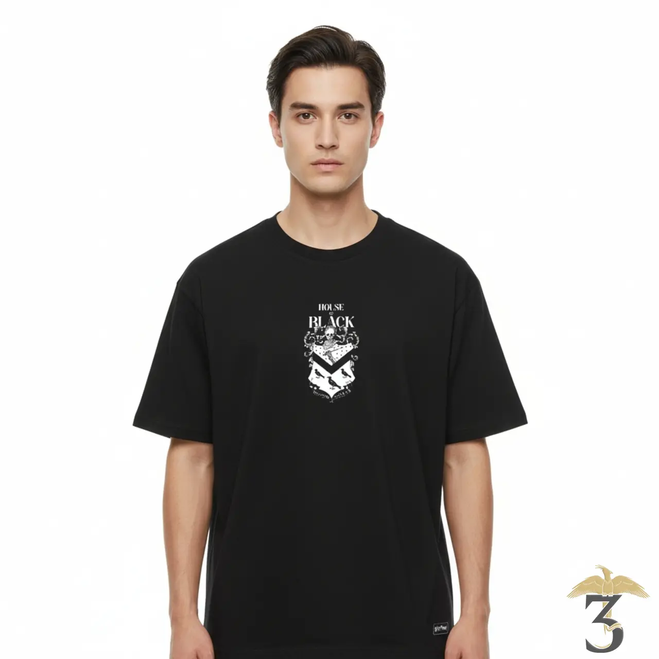 T-shirt maison black (edition limitée) - Les Trois Reliques, magasin Harry Potter - Photo N°3