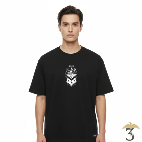 T-shirt maison black (edition limitée) - Les Trois Reliques, magasin Harry Potter - Photo N°3