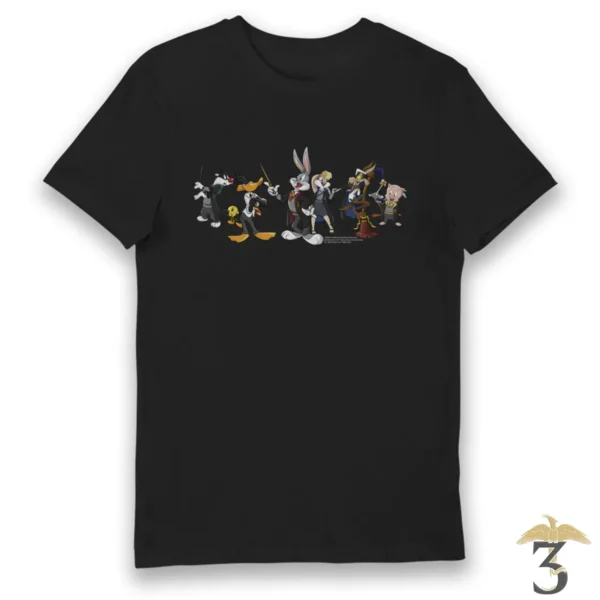 T-shirt noir looney tunes / harry potter - Les Trois Reliques, magasin Harry Potter - Photo N°1