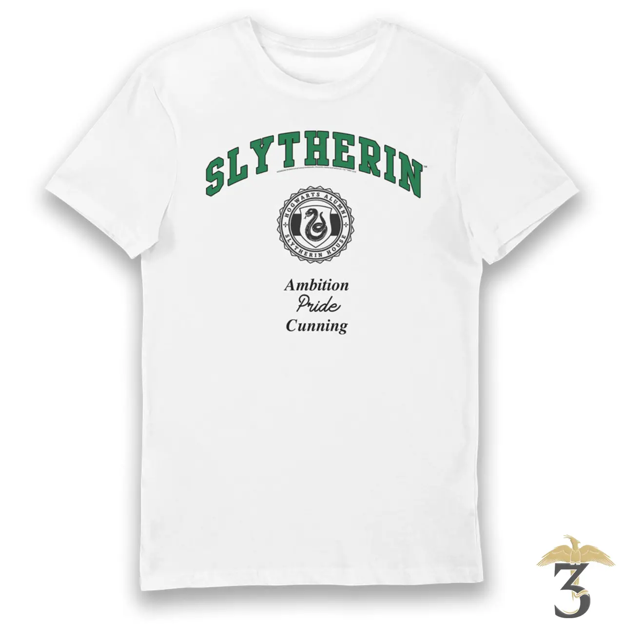 T-shirt university serpentard - Les Trois Reliques, magasin Harry Potter - Photo N°1