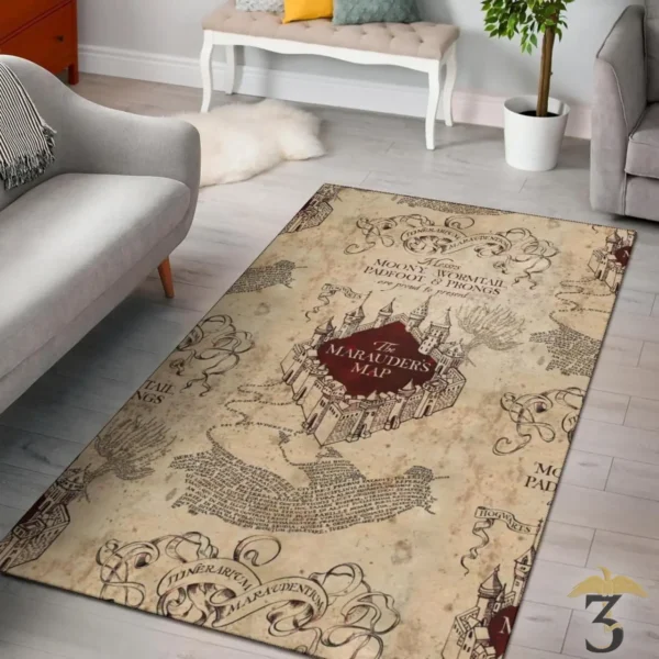 Tapis carte du maraudeur 76×133 - Les Trois Reliques, magasin Harry Potter - Photo N°2