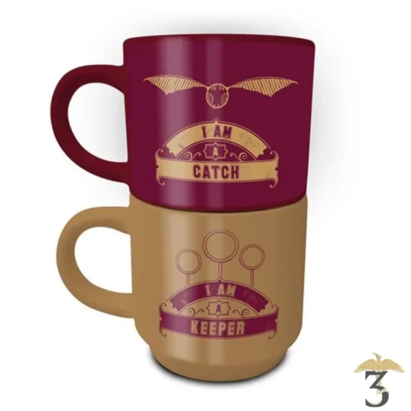 Tasses empilables quidditch – catch and keeper - Les Trois Reliques, magasin Harry Potter - Photo N°1