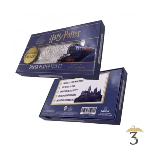 TICKET P. EXPRESS EDITION LIMITÉE (PLAQUE ARGENT) - Les Trois Reliques, magasin Harry Potter - Photo N°3