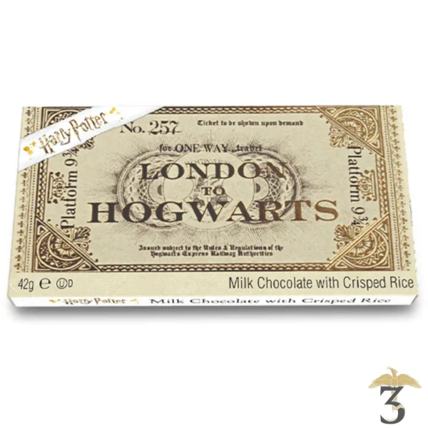 Ticket voie 9 3/4 en chocolat - Harry Potter - Les Trois Reliques, magasin Harry Potter - Photo N°1