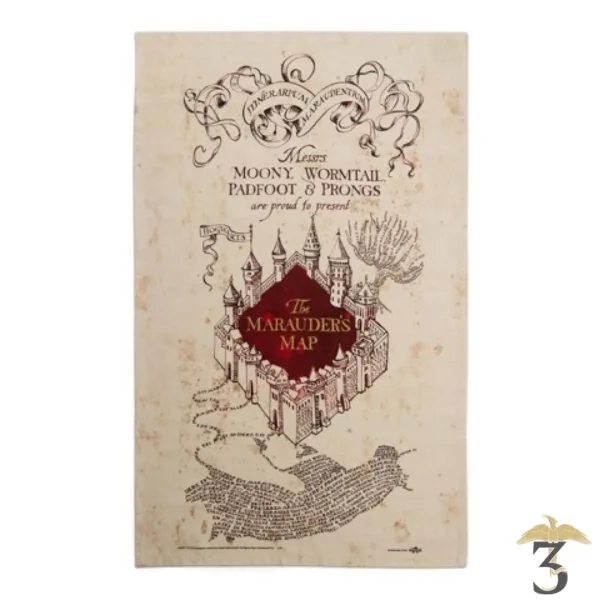 Torchon de cuisine Carte du Maraudeur - Les Trois Reliques, magasin Harry Potter - Photo N°1