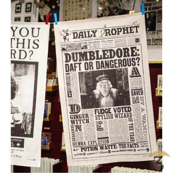 TORCHON DUMBLEDORE DAFT OR FANGEROUS - Les Trois Reliques, magasin Harry Potter - Photo N°3
