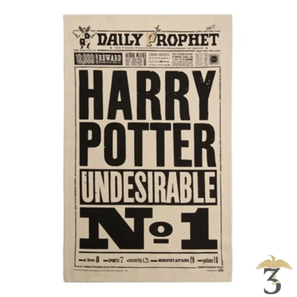 TORCHON UNDESIRABLE NO.1 - Les Trois Reliques, magasin Harry Potter - Photo N°1