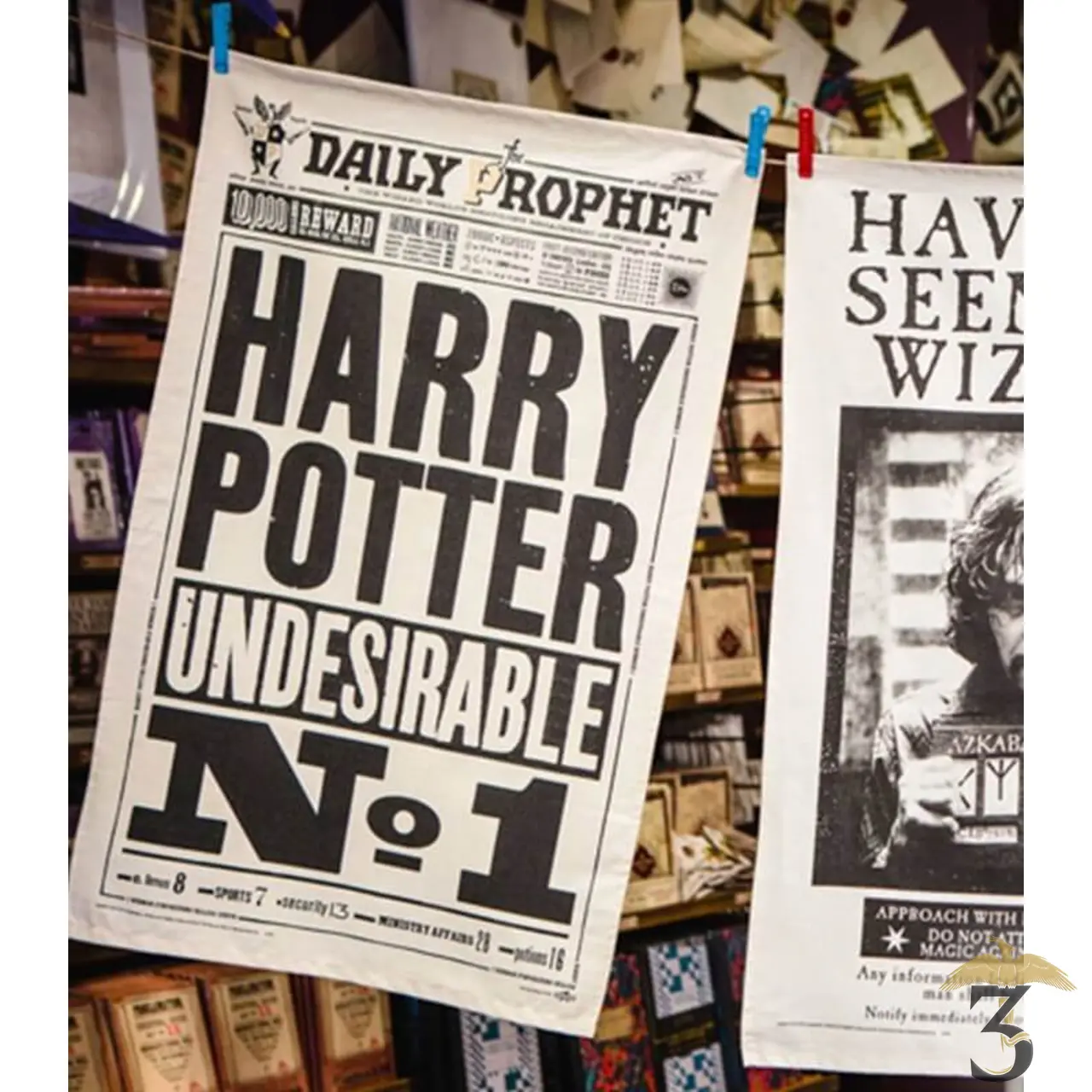 TORCHON UNDESIRABLE NO.1 - Les Trois Reliques, magasin Harry Potter - Photo N°2