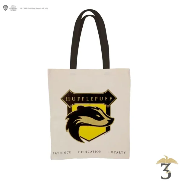 Tote bag blason poufsouffle - Les Trois Reliques, magasin Harry Potter - Photo N°1