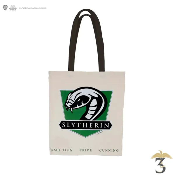 Tote bag blason serpentard - Les Trois Reliques, magasin Harry Potter - Photo N°1