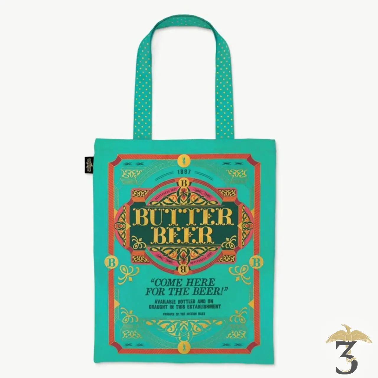 Tote bag butter beer – minalima - Les Trois Reliques, magasin Harry Potter - Photo N°1
